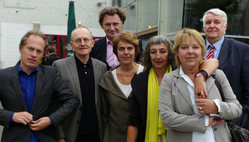 v.l.n.r.: Matthias von Hartz, Wilfried Maier, Claus Friede, Amelie Deuflhardt, Adrienne Goehler, Catarina Felixmüller, Helmut Sander